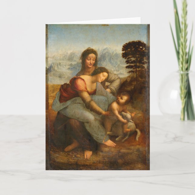 Carte La Vierge et l'Enfant avec Sainte Anne par Da Vinc (Devant)