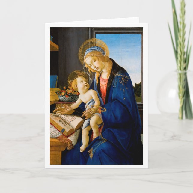 Carte La Vierge et l'Enfant, Sandro Botticelli (Devant)
