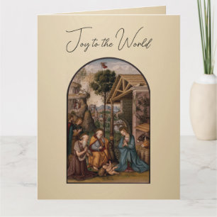 Carte La Vierge Marie et l'Enfant Jésus Vœux de Noël