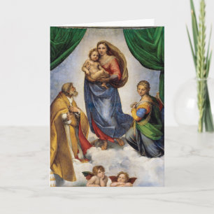 Carte La Vierge Sixtine   Raphael