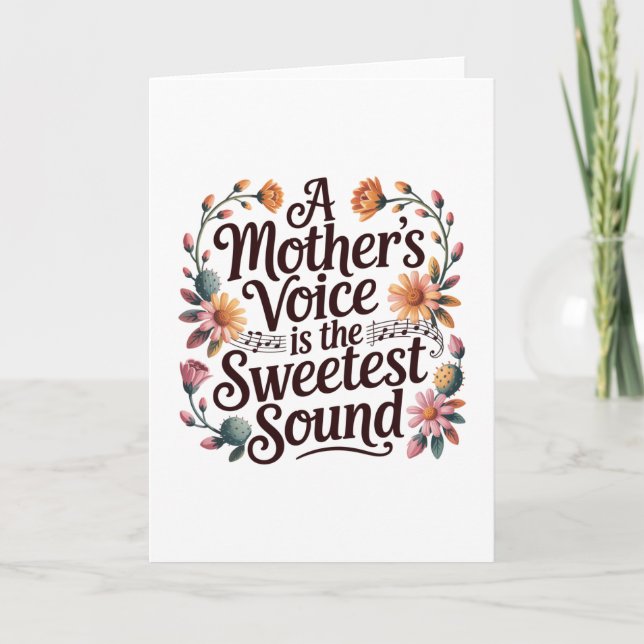 Carte La voix d'une mère est le son le plus doux (Devant)