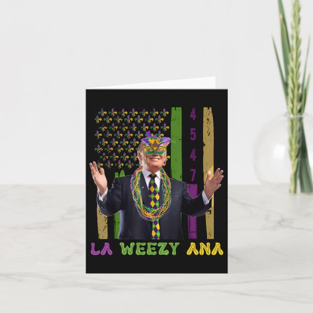 Carte La Weezy Ana Funny Mardi Gras 2025 (Devant)