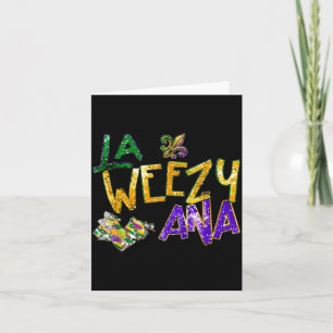 Carte La Weezy Ana perles de Mardi Gras carnaval de la N