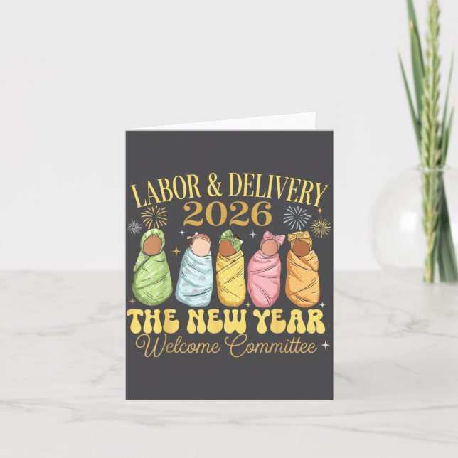 Carte Labor And Delivery 2026 New Year Welcome Committee (Devant)