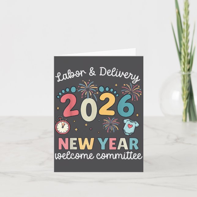 Carte Labor Delivery 2026 New Year Welcome Committee L&a (Devant)