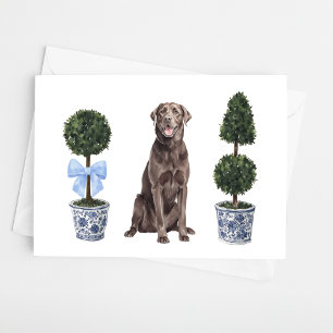 Carte Laboratoire - Chocolat Aquarelle Chien Chien Chien