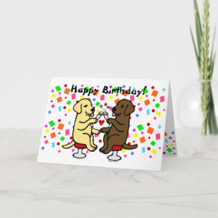 Carte Laboratoire Chocolat d'anniversaire et Laboratoire