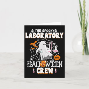 Carte Laboratoire éffrayant Équipage Halloween Éffrayant