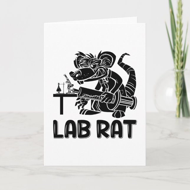 Carte Laboratoire Technique Laboratoire Chimiste de Rat  (Devant)