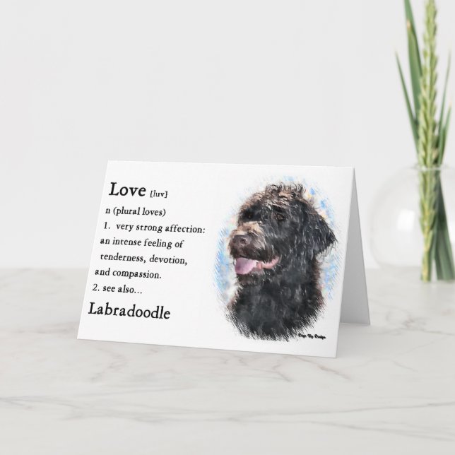 Carte Labradoodle Cadfts (Devant)