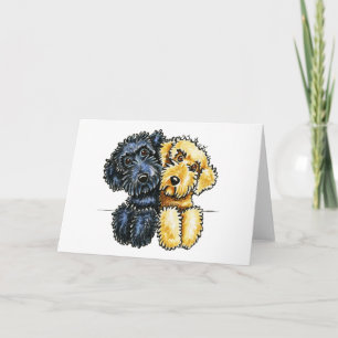 Carte Labradoodles Jaune Noir Linked Up