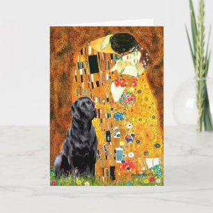Carte Labrador 4 (noir) - Le baiser