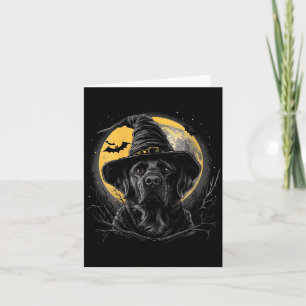 Carte Labrador Féminin Halloween Drôle Mignon Chien Lab 
