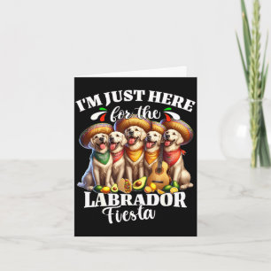 Carte Labrador fiesta ici pour le cinq mai labrador
