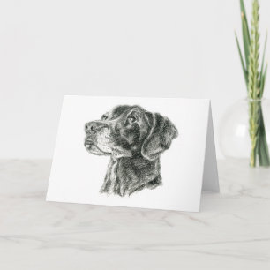 Carte Labrador noir