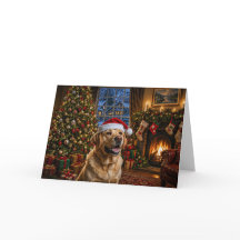 Labrador Retriever jaune de vacances
