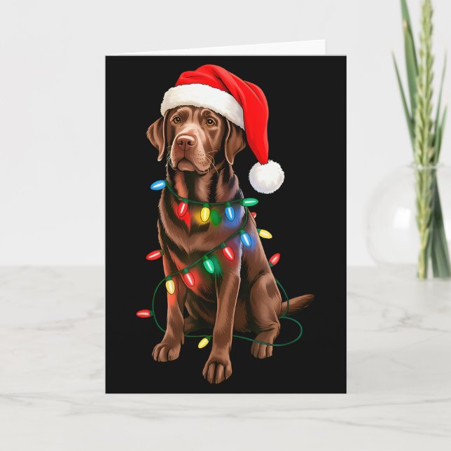 Carte Labrador Retriever Lab chocolat Hommes Femmes Enfa (Devant)