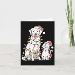 Carte Labrador Retriever Noël Festive Chien Amoureux des