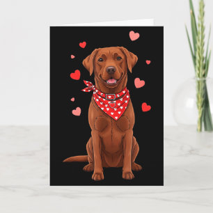 Carte Labrador Retriever Saint-Valentin Amoureux de Chie