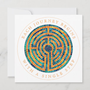 Carte LABYRINTH II Carré Flat Encouragement Card