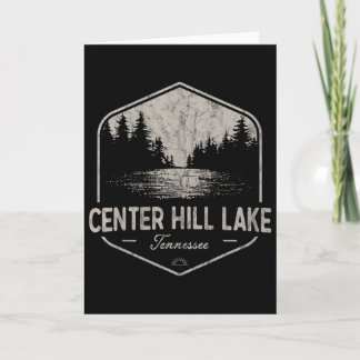 Carte Lac Center Hill Tennessee Plein Air Vintage 