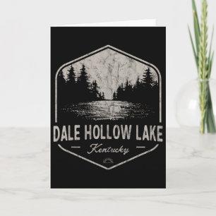 Carte Lac Dale Hollow Kentucky Extérieur Vintage 