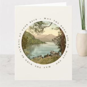 Carte Lac de Kerry Irlande avec Irish Blessing