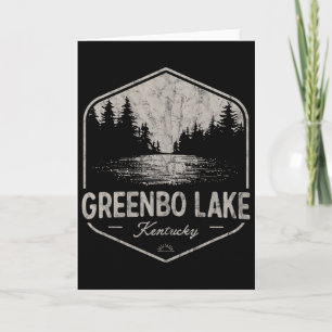 Carte Lac Greenbo Kentucky Plein air Vintage 