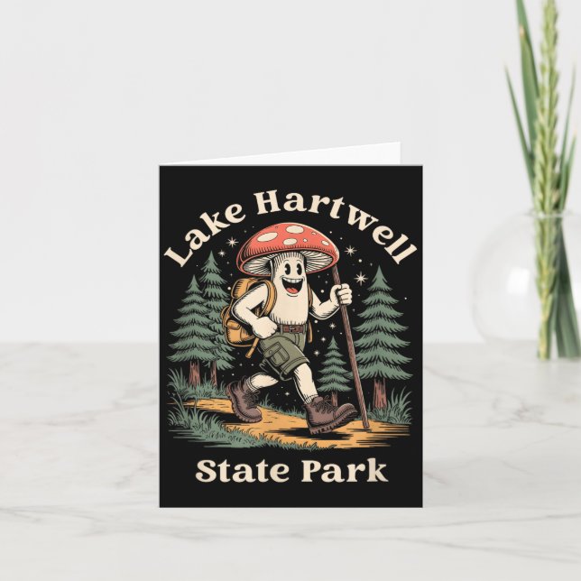 Carte Lac Hartwell State Park Caroline du Sud Champignon (Devant)