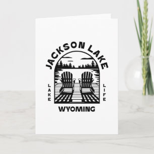 Carte Lac Jackson Wyoming Plein air Vintage 2