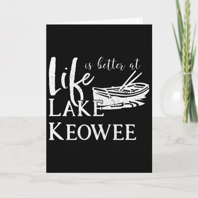 Carte Lac Keowee  (Devant)
