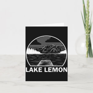 Carte Lac lemon indiana pêche drôle camping été