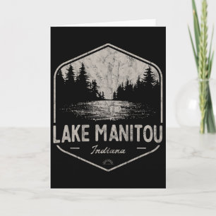 Carte Lac Manitou Indiana Outdoors Vintage