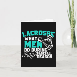 Carte Lacrosse Ce Que Les Hommes Font Pendant Les Garçon