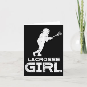 Carte Lacrosse Fille Cool Sports Lax Joueuse Goalie Fill