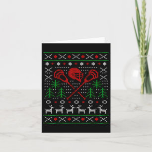 Carte Lacrosse Lax Grosse Noël