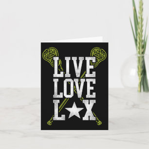 Carte Lacrosse Lax Live Love Lax