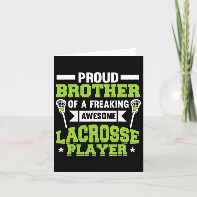 Carte Lacrosse Player Coach Brother (Devant)