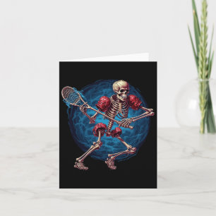 Carte Lacrosse Sports Amoureux Halloween Lacrosse Lecteu