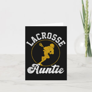 Carte Lacrosse Tante Lacrosse Lacrosse Lover Fête des pè