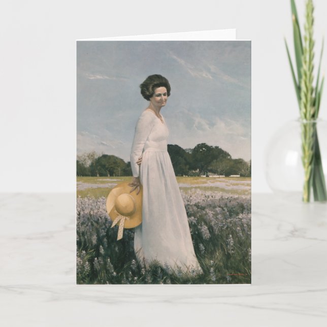 Carte Lady Bird Johnson - Aaron Shikler (1978) (Devant)