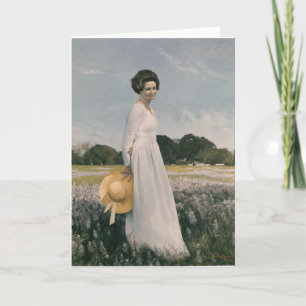 Carte Lady Bird Johnson - Aaron Shikler (1978)