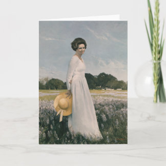 Carte Lady Bird Johnson - Aaron Shikler (1978)