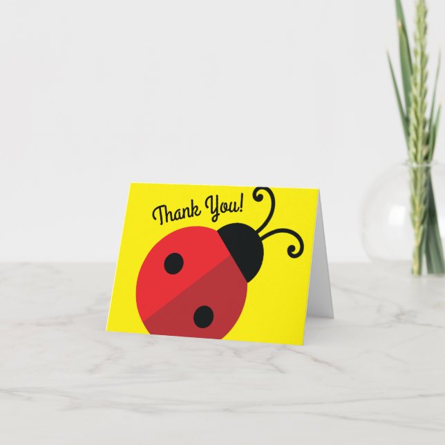 Carte Lady Bug Cute Anniversaire de enfant Party (Devant)