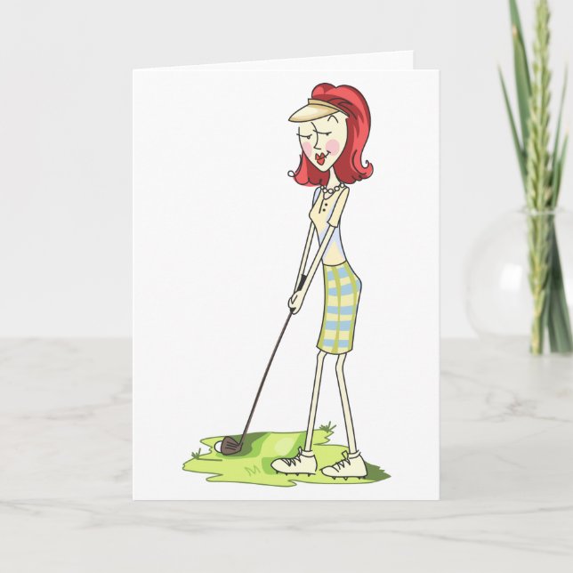 Carte Lady Golfer (Devant)