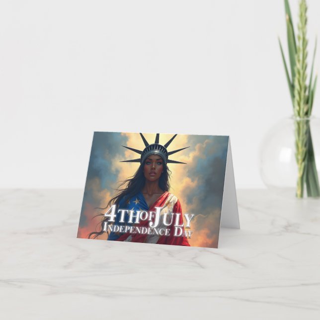 Carte Lady Liberty réinventée - Un nouveau visage de la  (Devant)