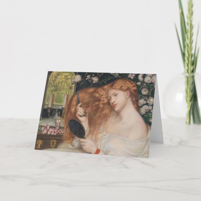 Carte Lady Lilith Peinture Rossetti du XIXe siècle (Devant)