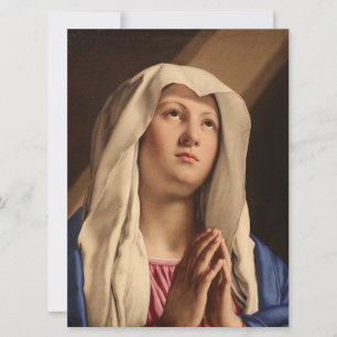 Carte Lady Madonna Praying (Vierge Marie) (Art chrétien)