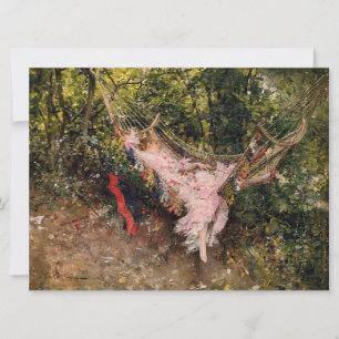 Carte Lady Repose dans un hamac (par Giovanni Boldini)