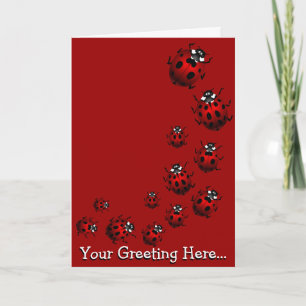 Carte Ladybug personnalisée Ladybug Art Card - per